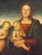 PERUGINO, Pietro Madonna with Child and Little St John af Sweden oil painting reproduction